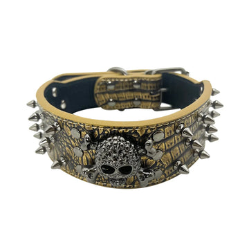 Cool Rivet Studded Spike Collar