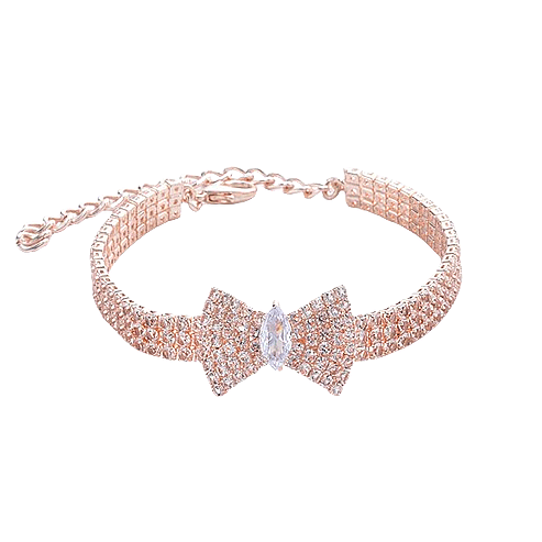 Zircon Bow Tie Pet Rhinestone Collar