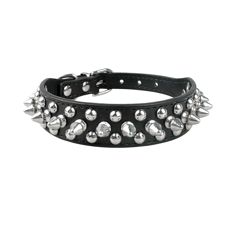 Bold Studded Spike Collar