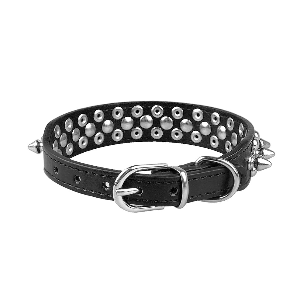 Bold Studded Spike Collar