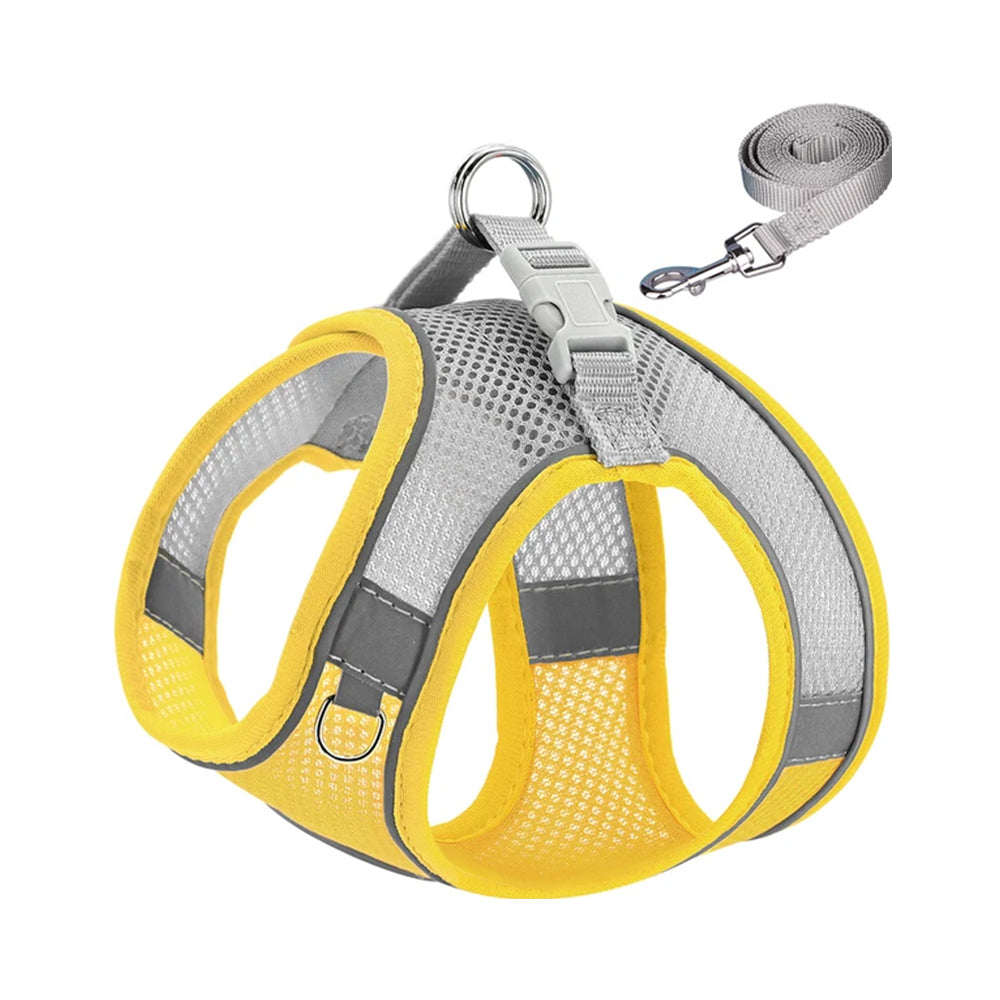 Strong Outdoor Soft Mesh Harness With Leash