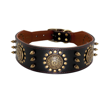 Unique Punk Rivet Studded Spike Collar