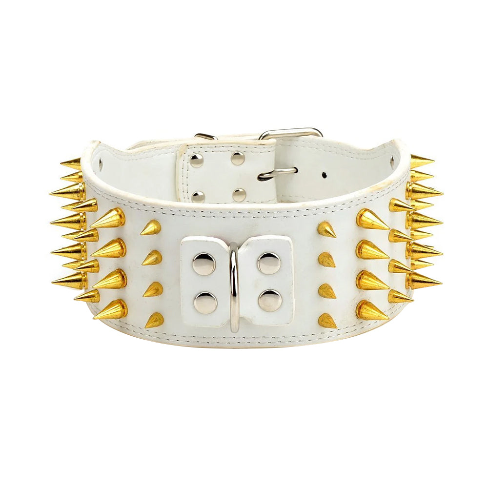 3" Wide Studded Spike Collar