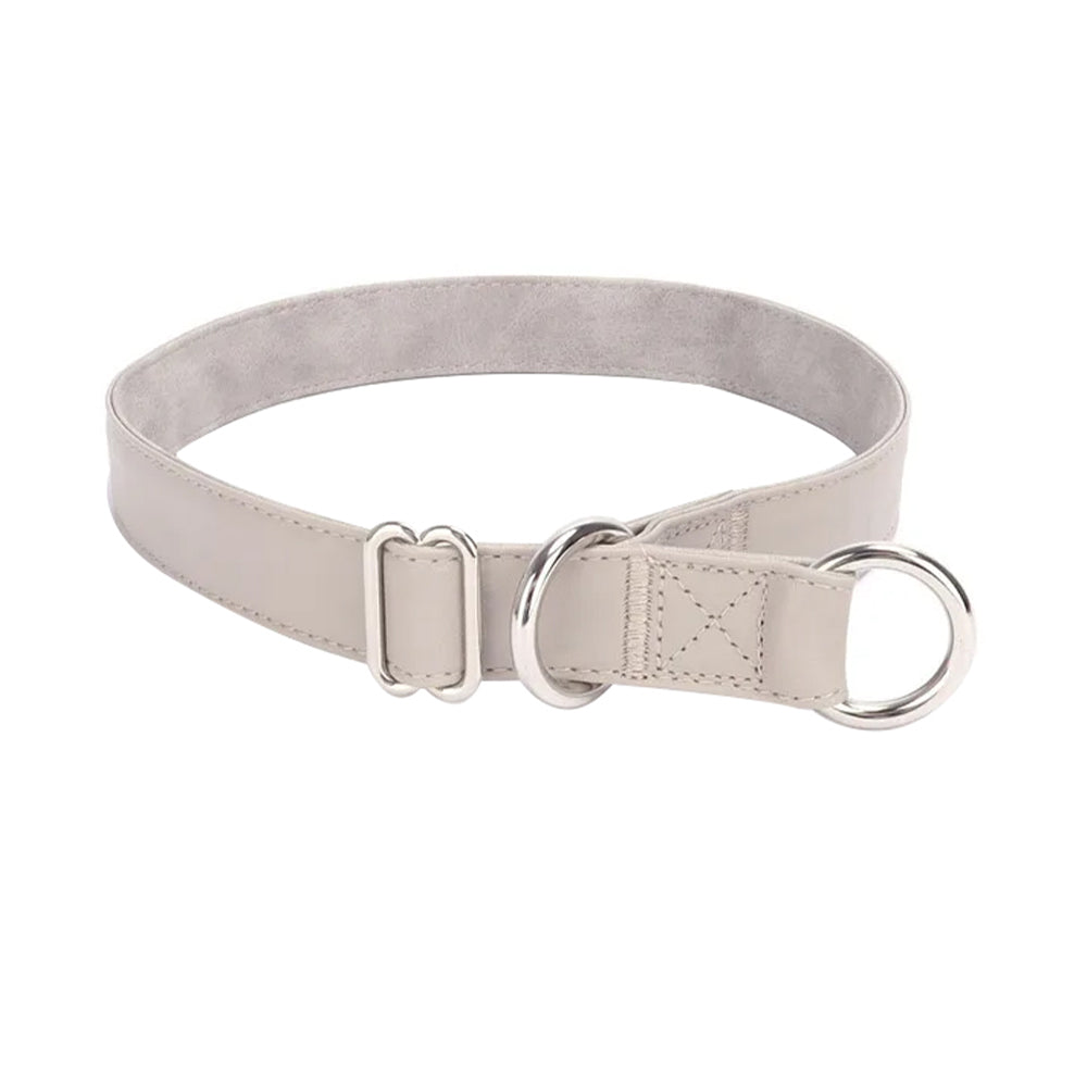 Adjustable Slip Buckle Leather Pet Collar