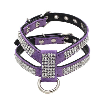 Adjustable Bling Pets Rhinestone Harness