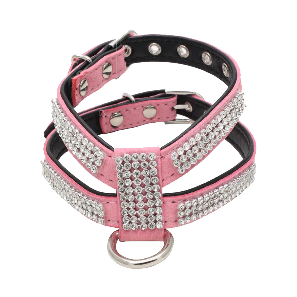 Adjustable Bling Pets Rhinestone Harness