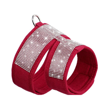 Soft Vest Pets Rhinestone Harness