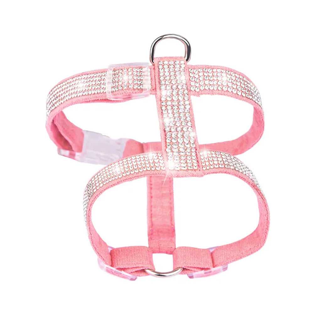 Luxury Chest Adjustable Pets Rhinestone Harness