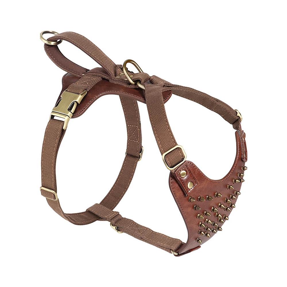 Durable Studded Spike Harness For Pets