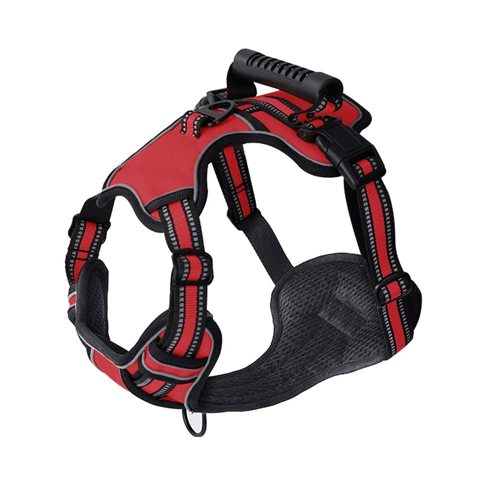 Vest With Handle Pets Reflective Harness