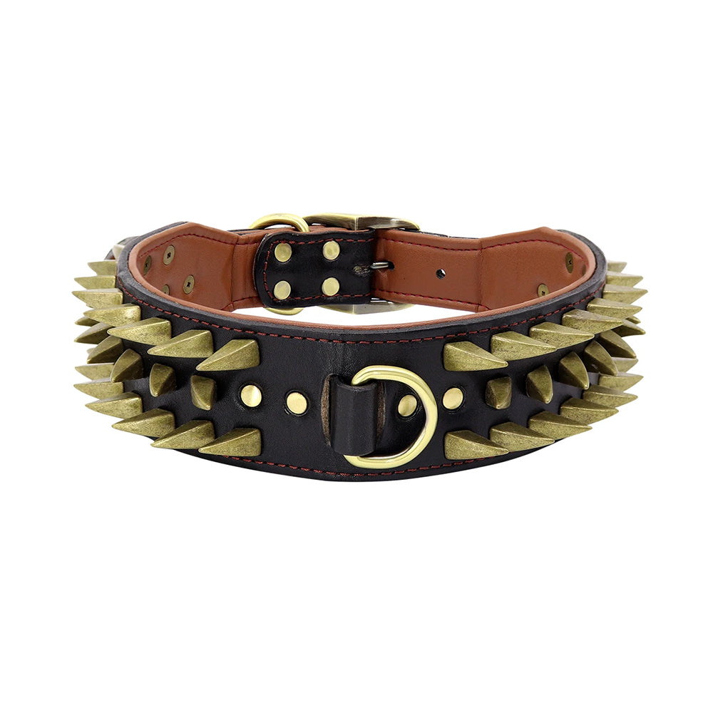 Sharp Adjustable Bold Spike Collar