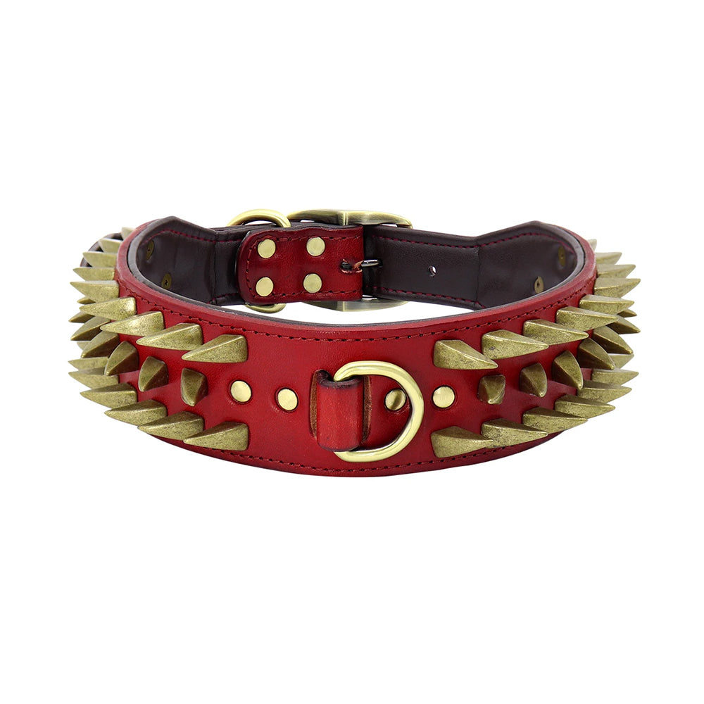 Sharp Adjustable Bold Spike Collar